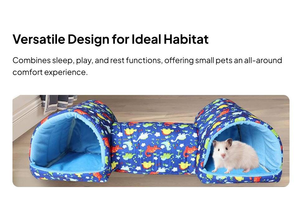 Accessories for Hamsters And Guinea Pigs with Tunnel Bed