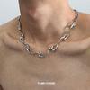 New Trend Irregular Titanium Steel Necklace For Man Luxury Collar Chain Unisex Jewelry Street Hip Hop Accessories