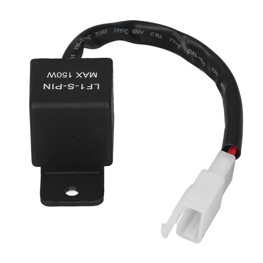 2 Pin LED Flasher Relay with Cable Motorcycle Turn Signal Light Relay Module 150W 12V DC