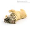 Figurine Solid Simulation Dog Model Resin Craft Simulated Sleeping Posture Bulldog  Children