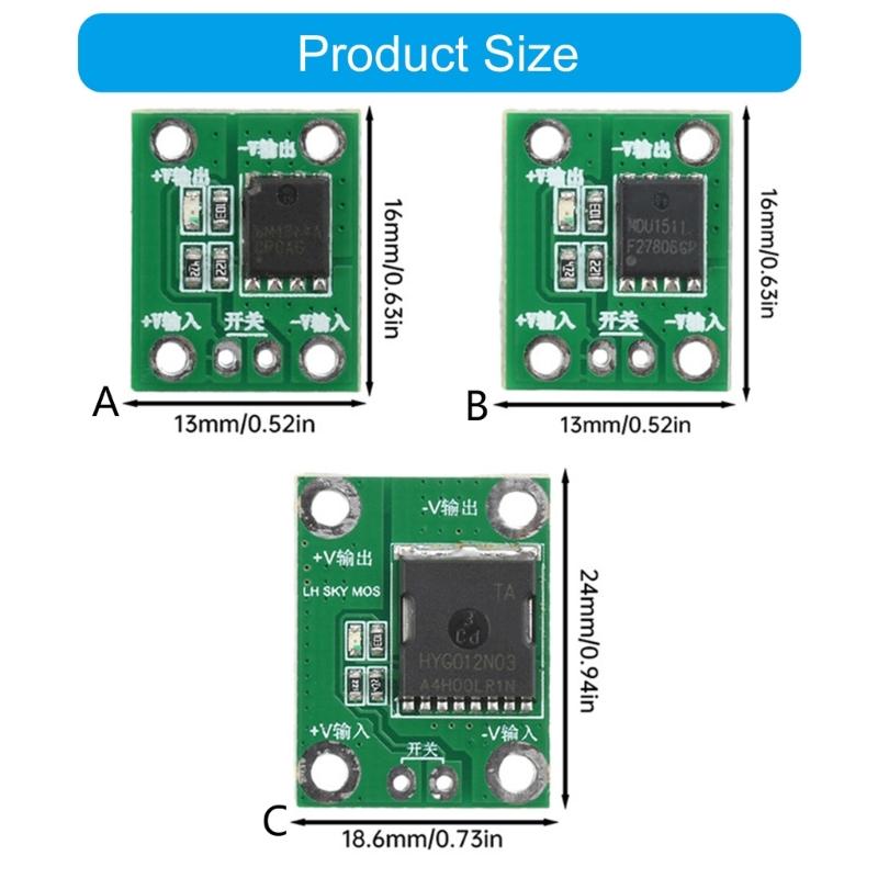 Advanced MOS Triggers Switch Module Ensuring Long Time Stability In High Load Environment Up To 100A 50A 20A