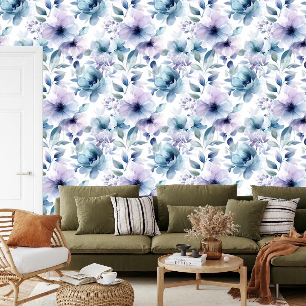 Wallpaper Background White, Blue, Azure and Light Gray 50x1000