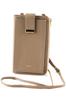 Lujan. Genuine Leather Women's Wallet Shoulder Bag, Greige, LU-92529-GG