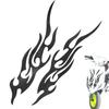 Fizepgo Motorcycle Sticker, Flame Decal - 2 Waterproof Emblem Design for Bumper Truck Golf Cart Mailbox Window Suitcase
