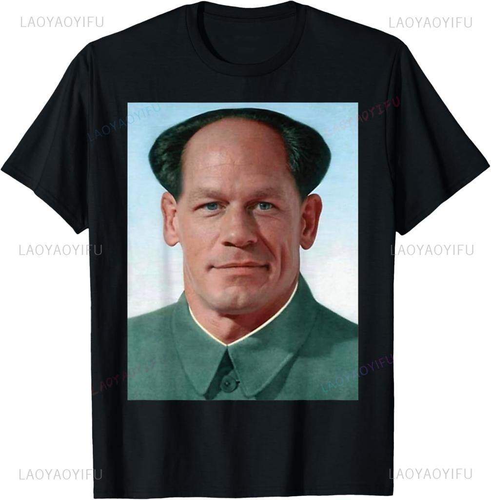 Unisex Viral John Xina Meme T-Shirt Bing Chilling Humor Graphic Tee Internet Culture Cotton Str