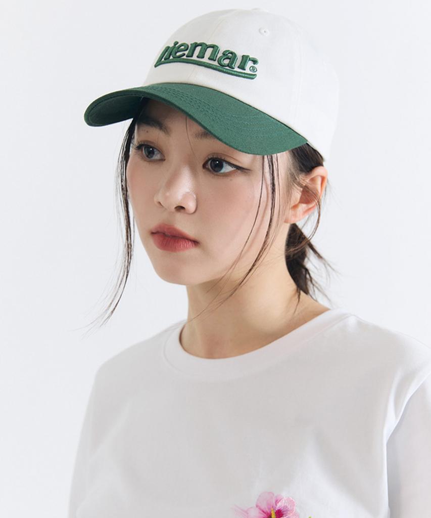 LIEMAR Embossed Embroidery Two-Tone Ball Cap Green