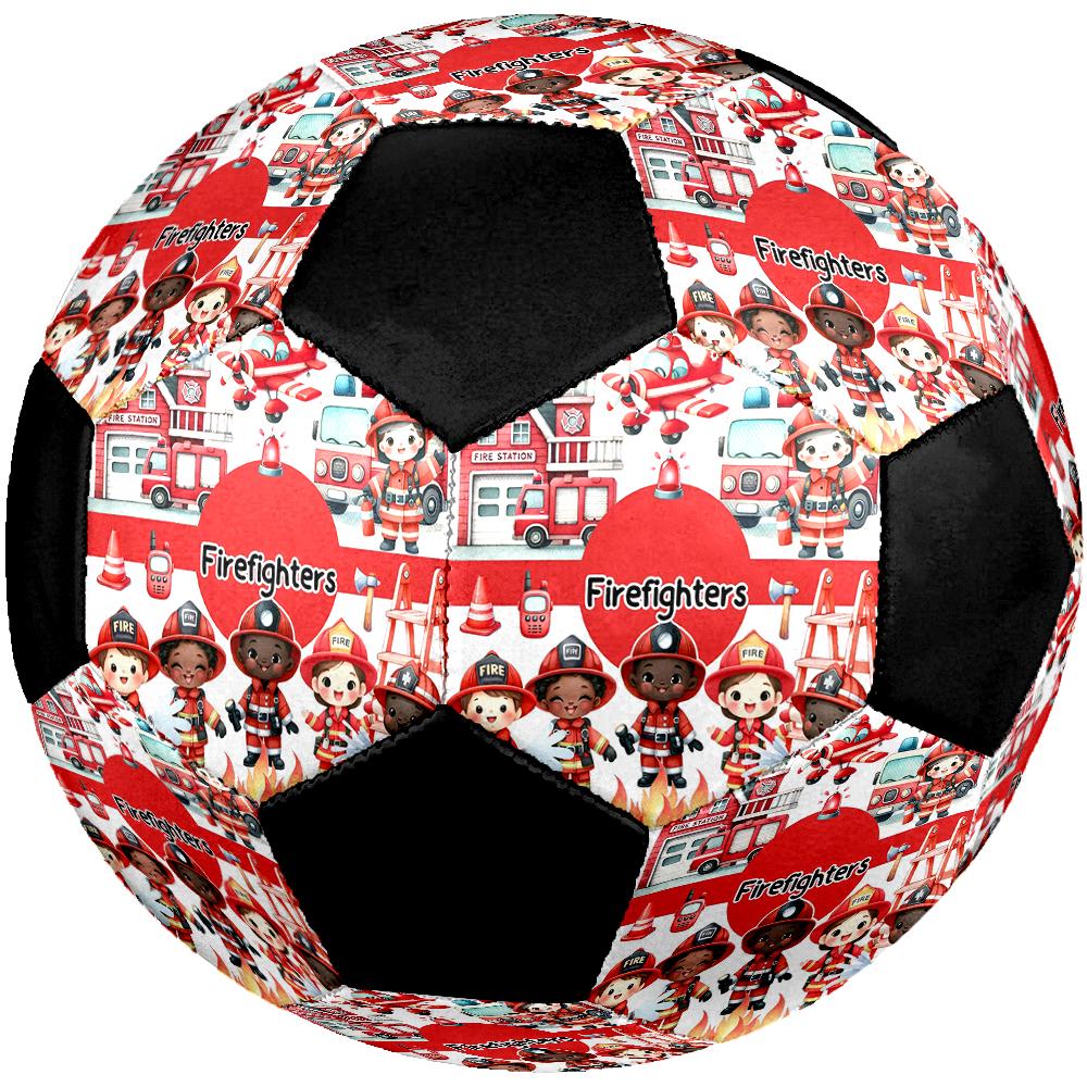 Fire Truck Theme Size 5 Soccer Ball, Suitable for Both Indoor and Outdoor Matches, a Gift Suitable for Everyone.