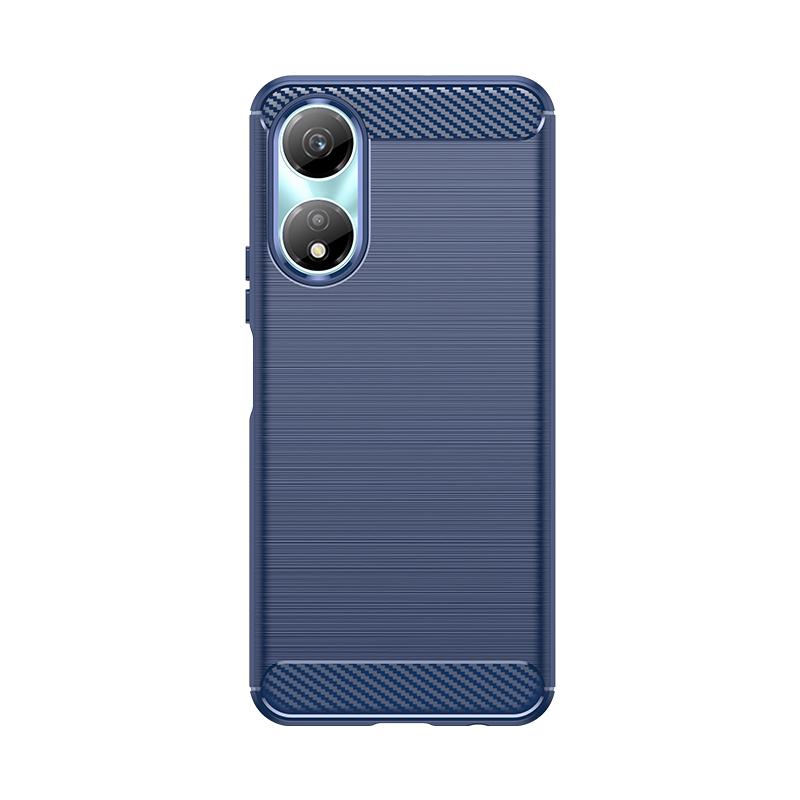 

For Huawei Honor X5 Plus Case Cover For Honor X5 Plus Capas New Back Shockproof Bumper Soft TPU Carbon Fiber Cover Honor X5 Plus For Honor X5 Plus синий