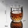 2/6/PCS Crystal Cup Shot Glass Cup Creative Spirits Wine Glass Cup Glasses Party Drinking CharmingThick BottomCup Wine Glass