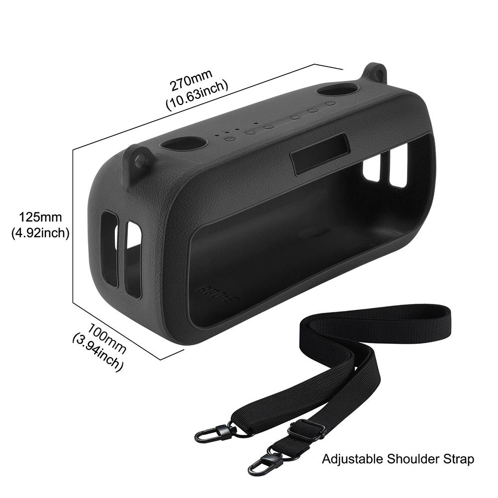 Shockproof Speaker Cover Speakers Travel Carrying Case for Bose SoundLink Max Speaker Protective Skin Speakers Pouch Bag