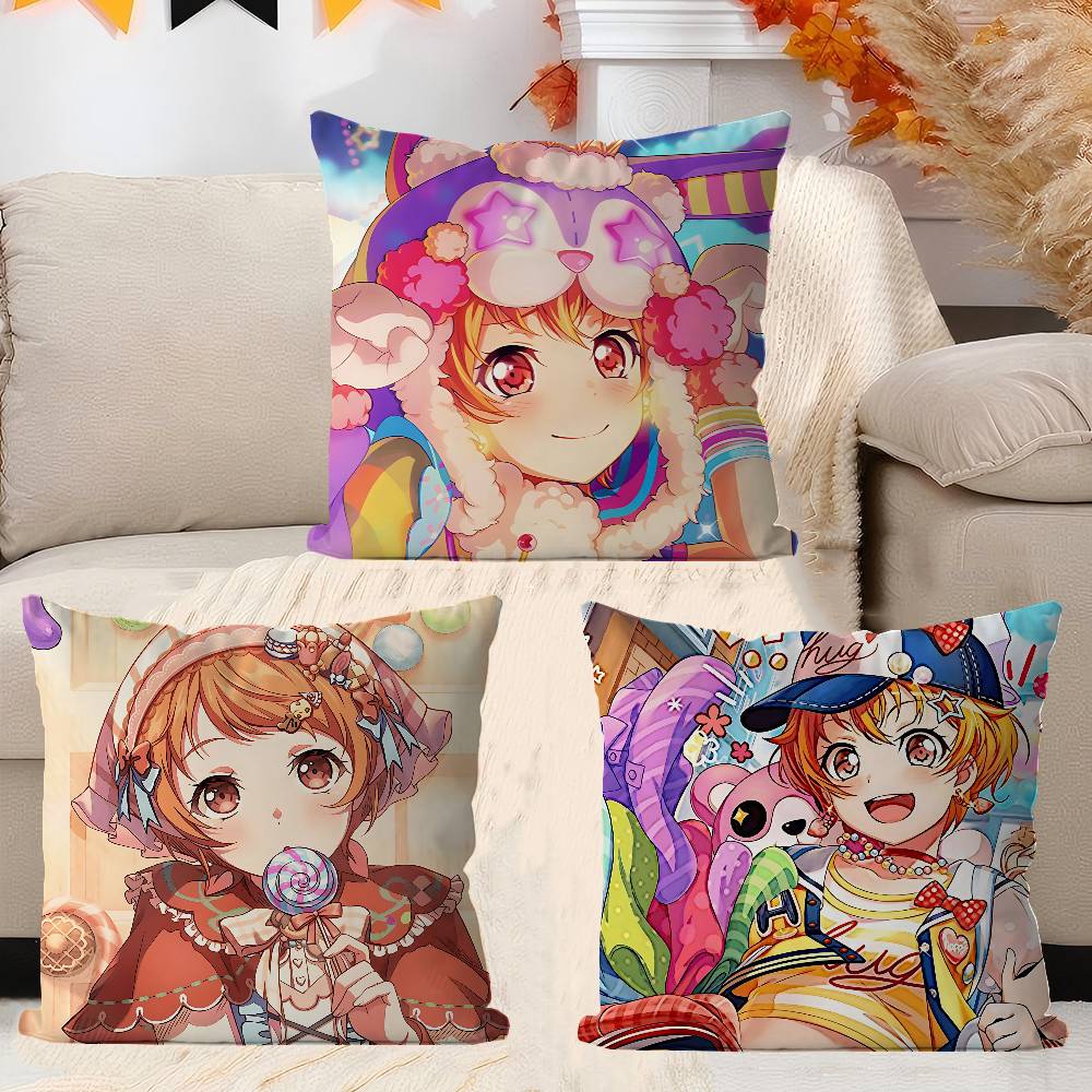 Anime H-Hagumi Kitazawa Office Cushion Pillowcase Car Cushion Cover45X45CM Lumbar Pillowcase Sofa Pillowcover