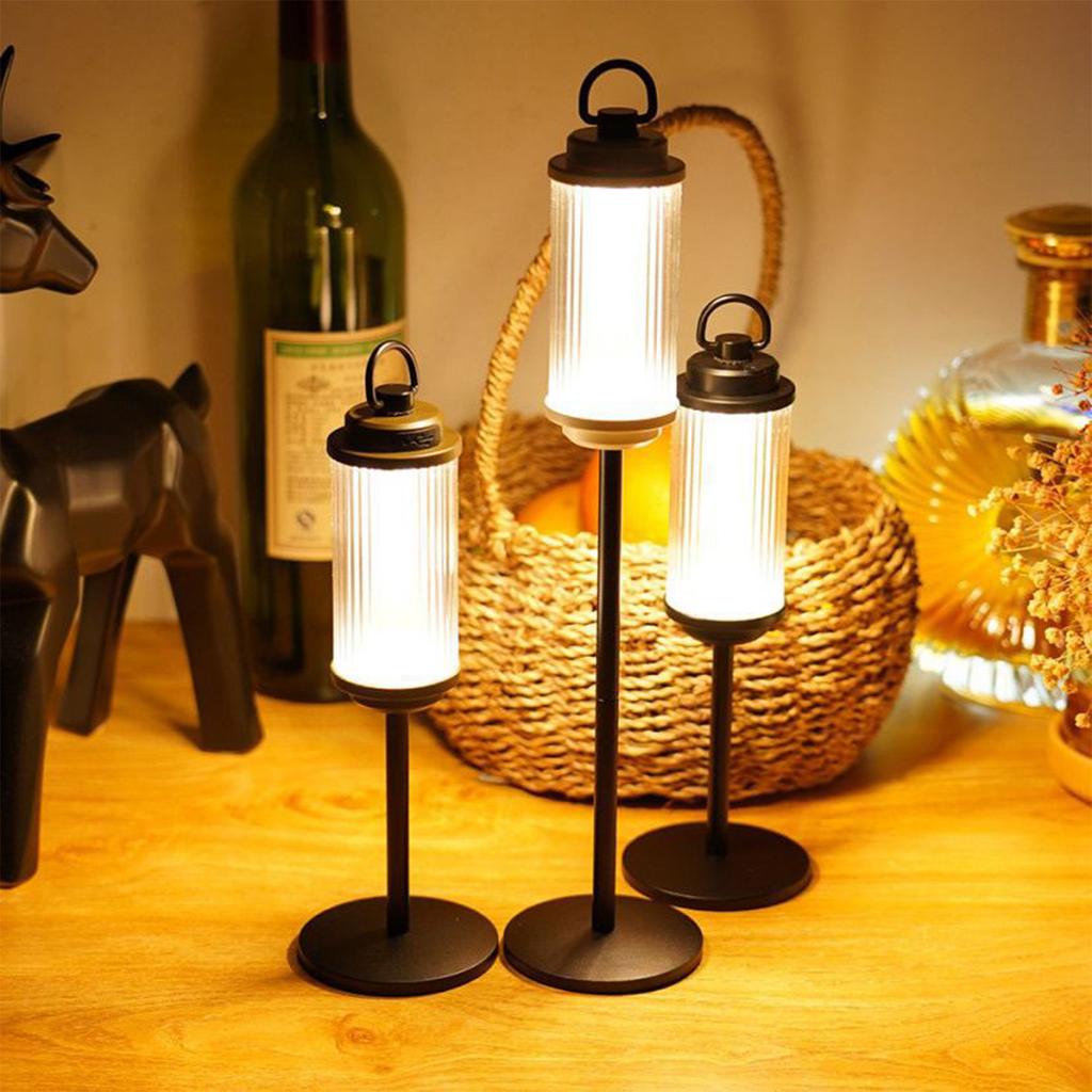 Portable Desktop Lamp Stand Outdoor Lantern Bracket Camping Lights Support for Outdoor Camping