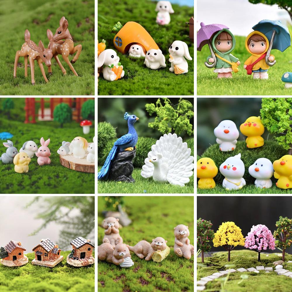 Miniaturi Decoratiuni Artizanat Seturi Micro-peisaj Ornamente mici Decoratiuni pentru copaci artificiali Gradinarit Amenajare a teritoriului Figurine