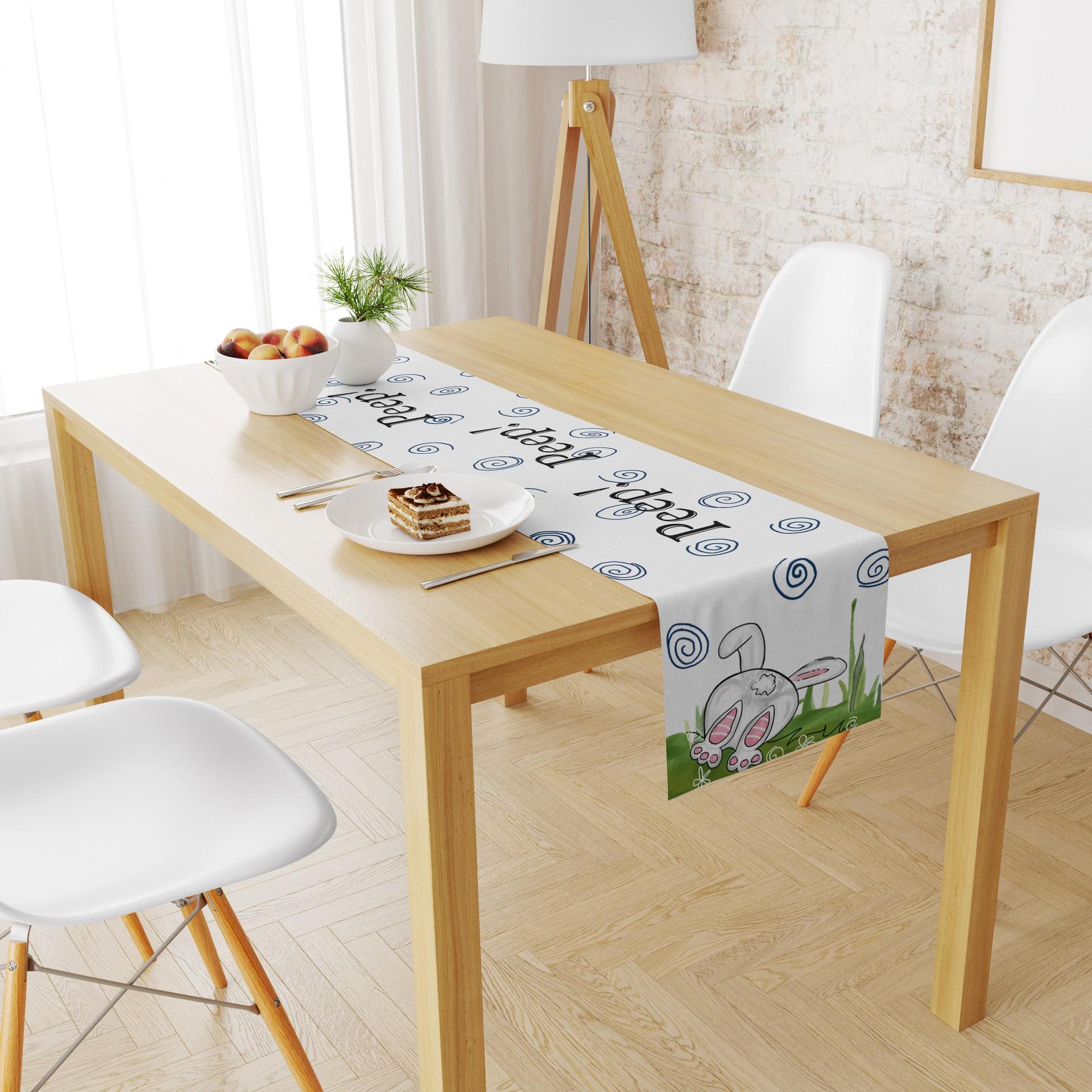 

Пасхальный стол флаг льняной печатный журнальный столик для гостиной праздничная декоративная скатерть 33cmx180cm ZQ2-9