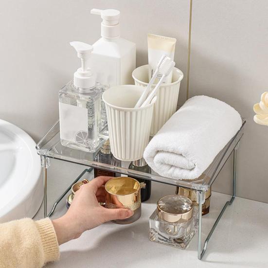 

Хранение Легкий Полезный Съемный Прозрачный Органайзер Для Ванной Комнаты Контейнер Настольный Органайзер
