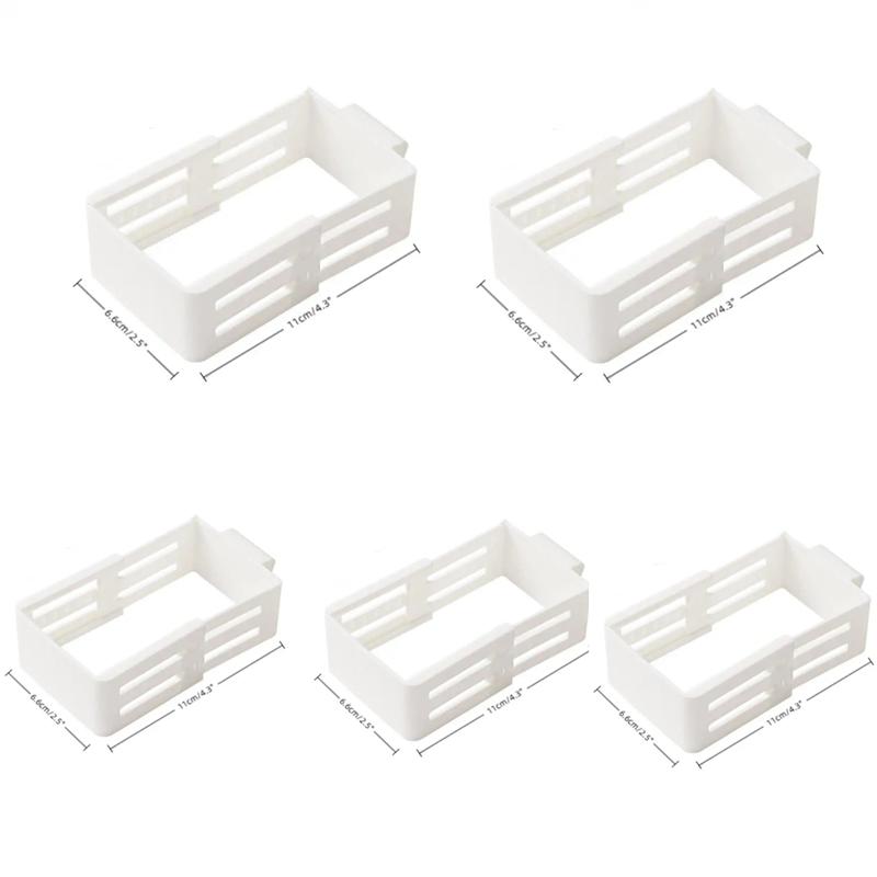 Refrigerator partition plate Retractable Hanging Box Refrigerator Adjustment Snap-on Side Door Sauce Bag Snack Organize