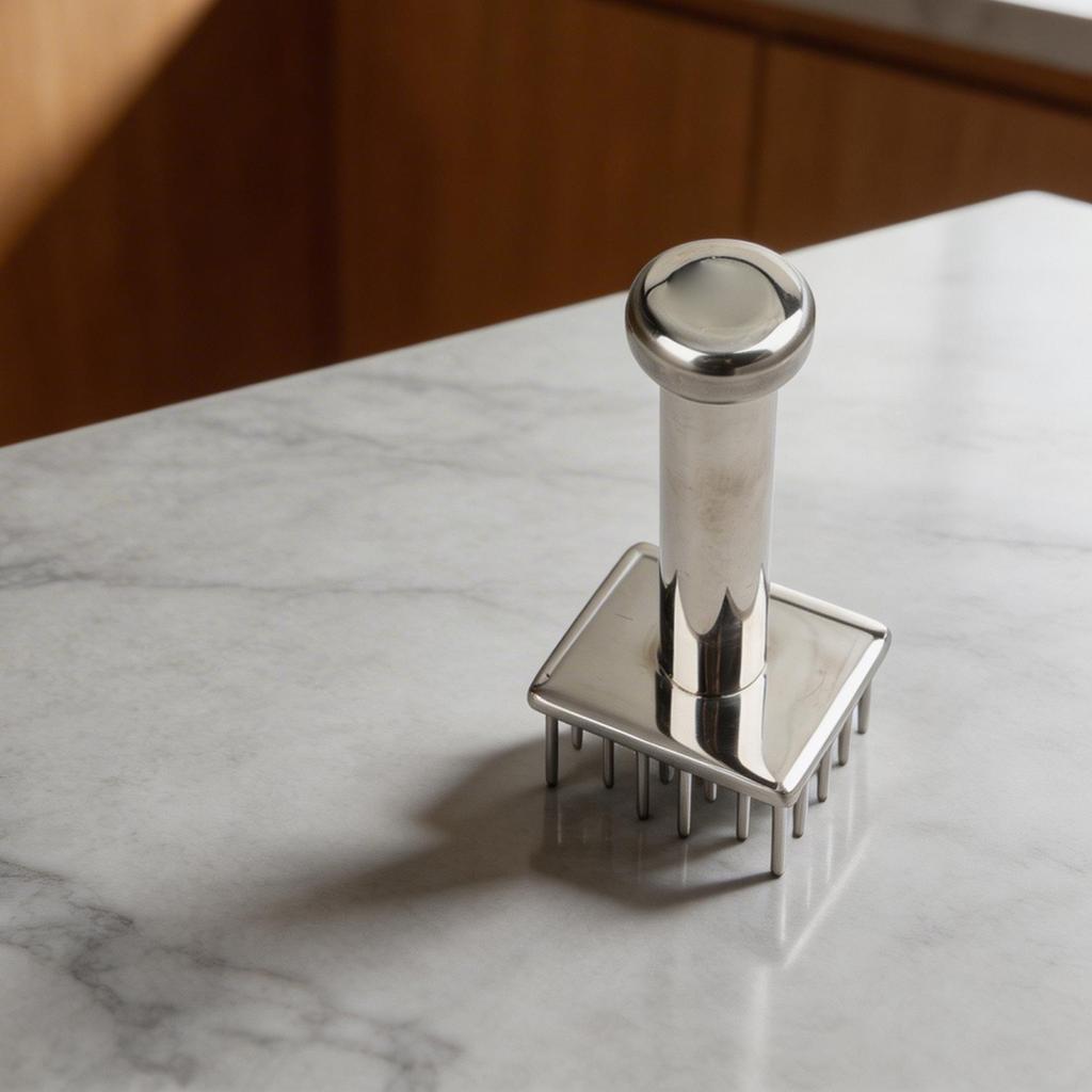Breaks Down Tough Fibers 304 Stainless Steel Kitchen Tool Meat Tenderizer