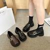 Japanese Small Leather Shoes Women's 2025 Spring New British Style Black Platform Loafers Retro Jk Uniform Single Shoes