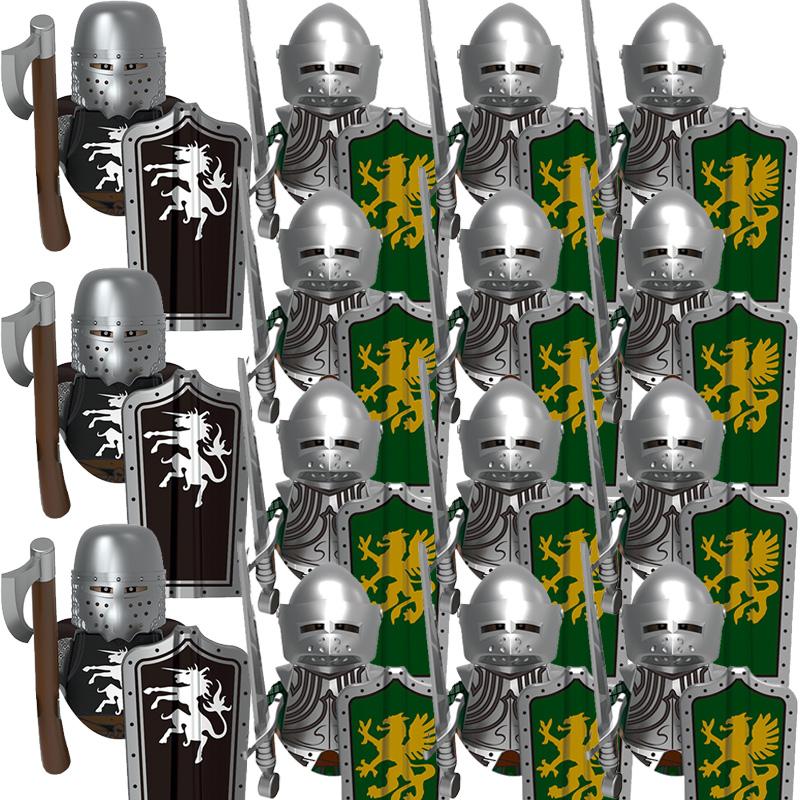Kids Toys Medieval Military Figures Imperial Forbidden Army Knight Legion Ancient Soldier Suits Building Blocks Model Gifts