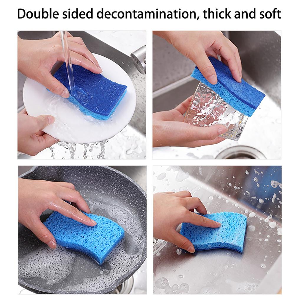 5-50pcs Dishwashing Sponge Kitchen Nano Emery Magic Clean Rub Pot Rust Focal Stains Sponge Removing Kit Cleaning Brush Sponges