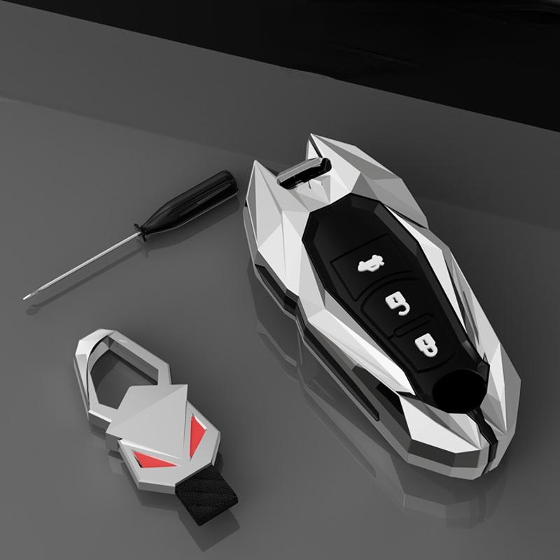 Zinklegering Bil Fjärrnyckelfodral Skydd för Mazda 2 3 6 Axela Atenza CX-5 CX5 CX-7 CX-9 2014 2015 2016 Biltillbehör