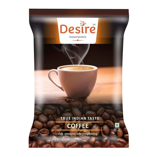Растворимый кофе Desire в пакетиках - молотый кофе для ручных кофеварок и торговых автоматов, освежающий вкус, 1 кг 1KG