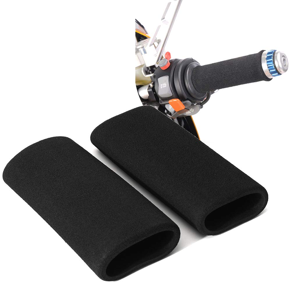 Honelife Pair Motorcycle Handlebar Grip Cover Anti-Vibration Anti-Slip Inner Diameter 31.7-36.8mm Motorcycle Accessories