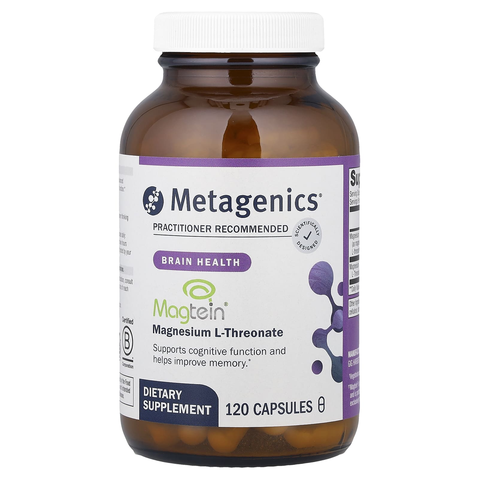 

Magnesium L-Threonate, 120 Capsules