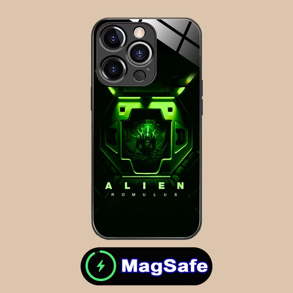 Alien Romulus Mobile Cell Phone Case for iPhone 17 16 15 14 13 12 11 Air Pro Max Plus Mini MagSafe Glass Colorful Cover Cover
