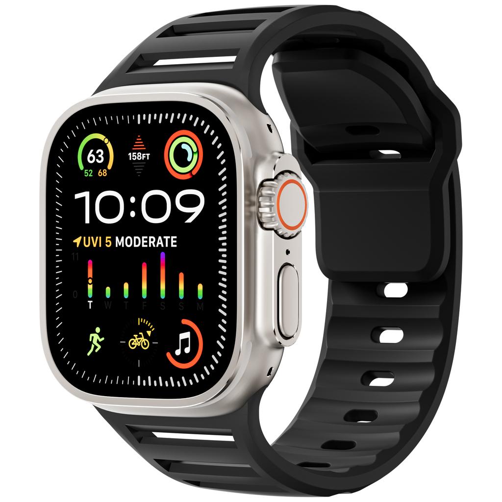 Straps for Apple watch Ultra 2 Band 49mm 45mm 44mm 42mm Sport Silicone watchband belt correa bracelet iwatch 10 9 8 7 6 SE 5 4