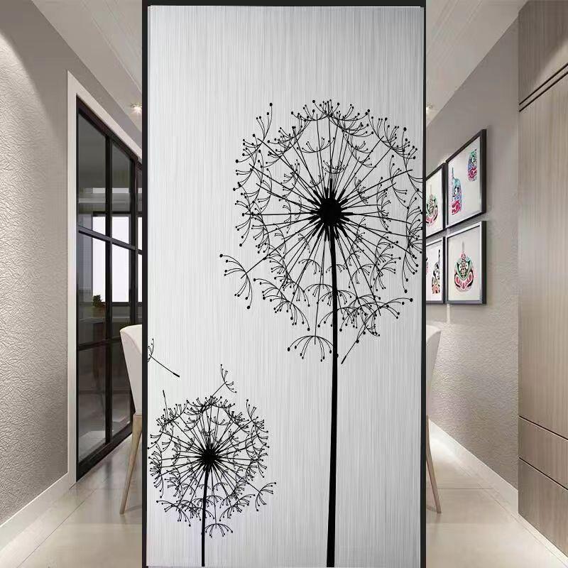 Glue-free Frosted Window Glass Sticker Living Room Bedroom Bathroom Translucent Opaque Bathroom Door Anti-peeping Film