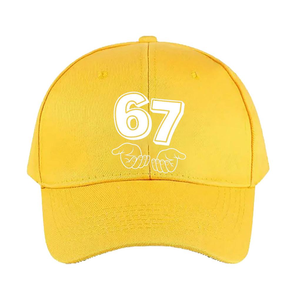 Six Seven Meme Caps Summer Adult Baseball Cap Adjustable with Curved Brim Duckbill Hat Protection Sun Hats