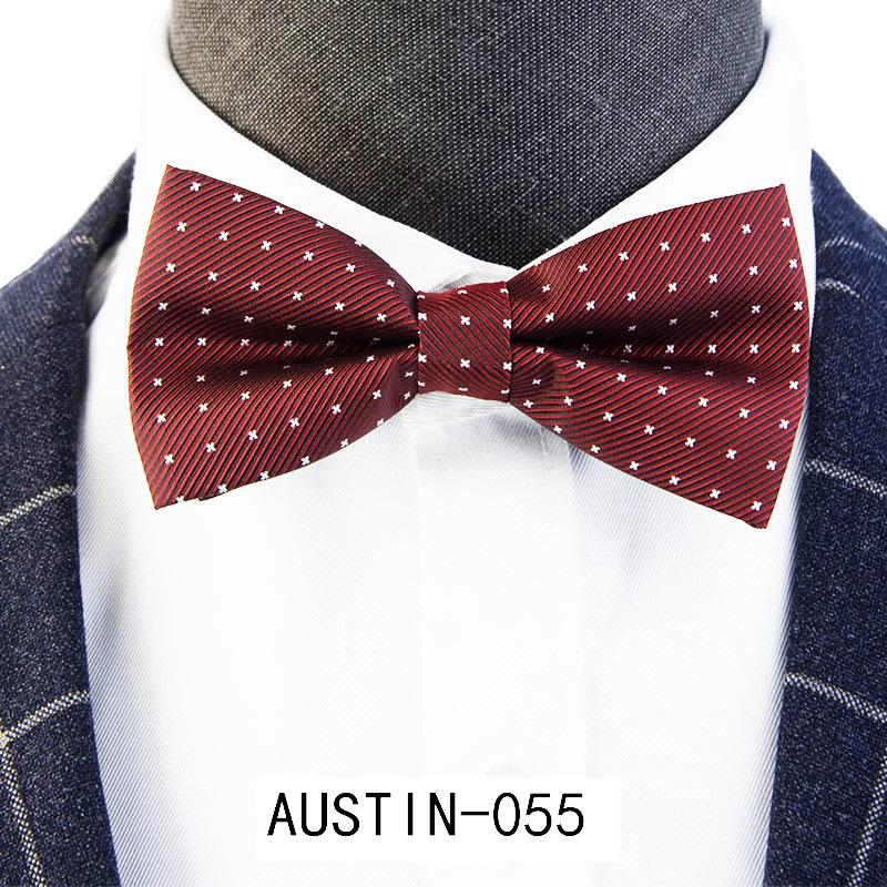 Men's Jacquard Bow Tie & Boutonniere Set for Weddings