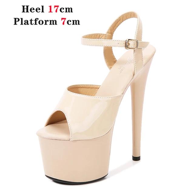 Fashion High Heels Plus Size 43 Women Shoes Classics 15cm Super High Heels Sandal Female Gladiator Shoes for Women Sexy Pumps Pole Dance