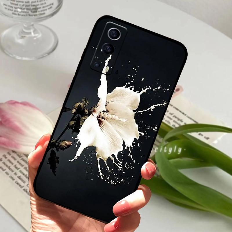 For vivo Y72 5G Case V2041 Silicone Shockproof Soft TPU Phone Cover For VIVO Y52 5G funda V2053 Capa Cartoon Painted Coque