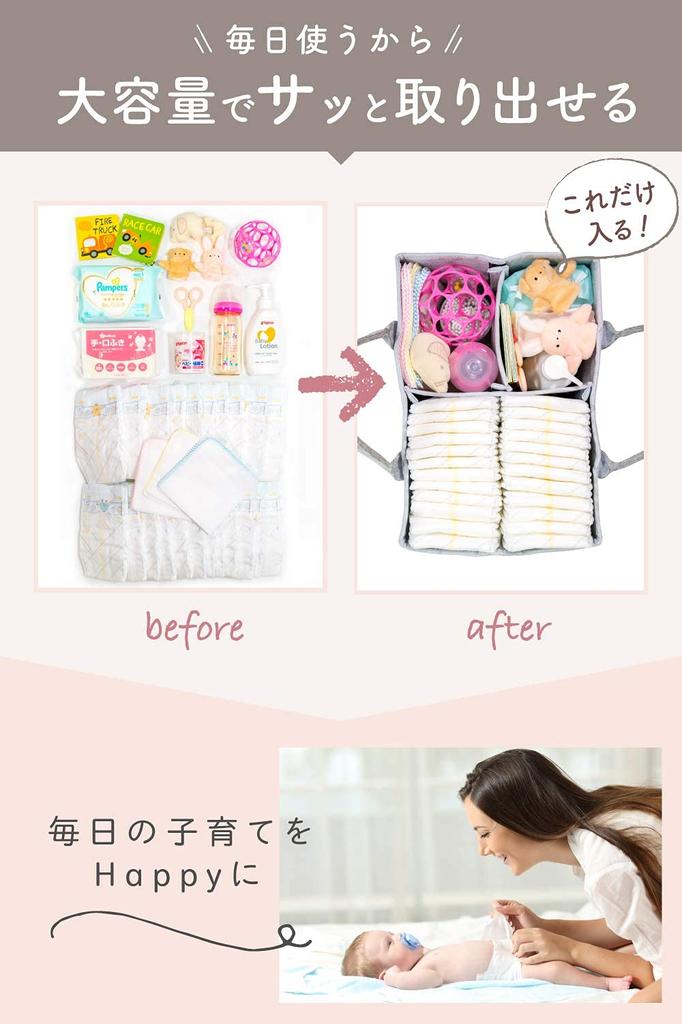 Durch Organisation und Aufbewahrung Windelaufbewahrung Windel Windelaufbewahrungskoffer [Empfohlene Berater] Behälter, Aufbewahrung, Tasche,