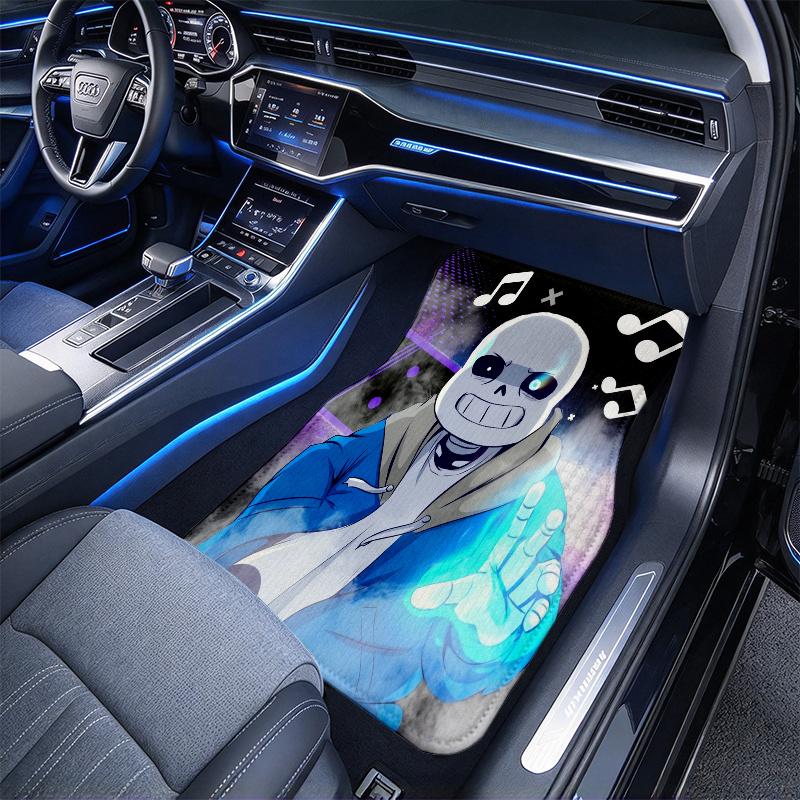 Sans Pattern Black Car Floor Mats Full  Car Mats, XPE Non-Slip And Wear-Resistant Mats Suitable for SUV Interiors