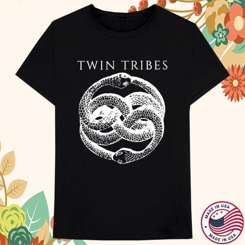 Новая футболка унисекс с принтом Ouroboros группы Twin Tribes, хлопковая, черная, размеры S-5XL, BT448 XXXL