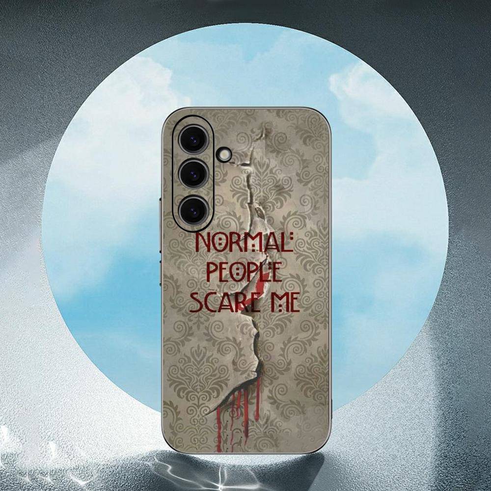 American Horror Story TV Luxus Schwarzes Handyhülle Für Samsung Galaxy S23 S24 S25 Ultra S22 Plus S21