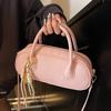 Popular Fashion High-quality Lychee Pattern Portable Baguette Bag Women's Versatile Commuting Temperament Niche Casual Messenger Bag