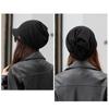Warm Winter Hat And Scarf Dual Purpose, Fashionable Soft Beanie Hat With Brim Knitted Hat, Women'S Pullover Hat Cap
