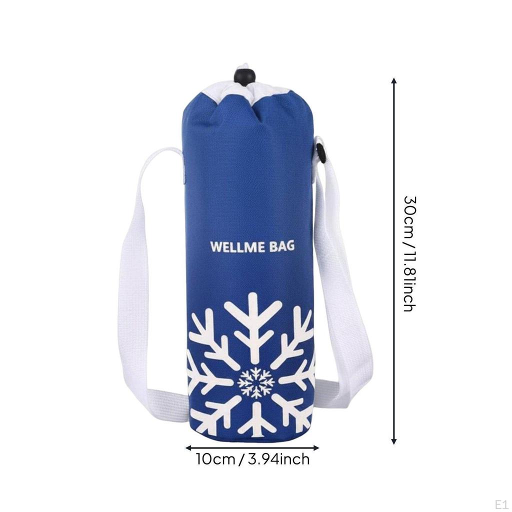 Bottle Chiller Bag with Strap Thermal Insulation Insulated Water Holder Portable Design