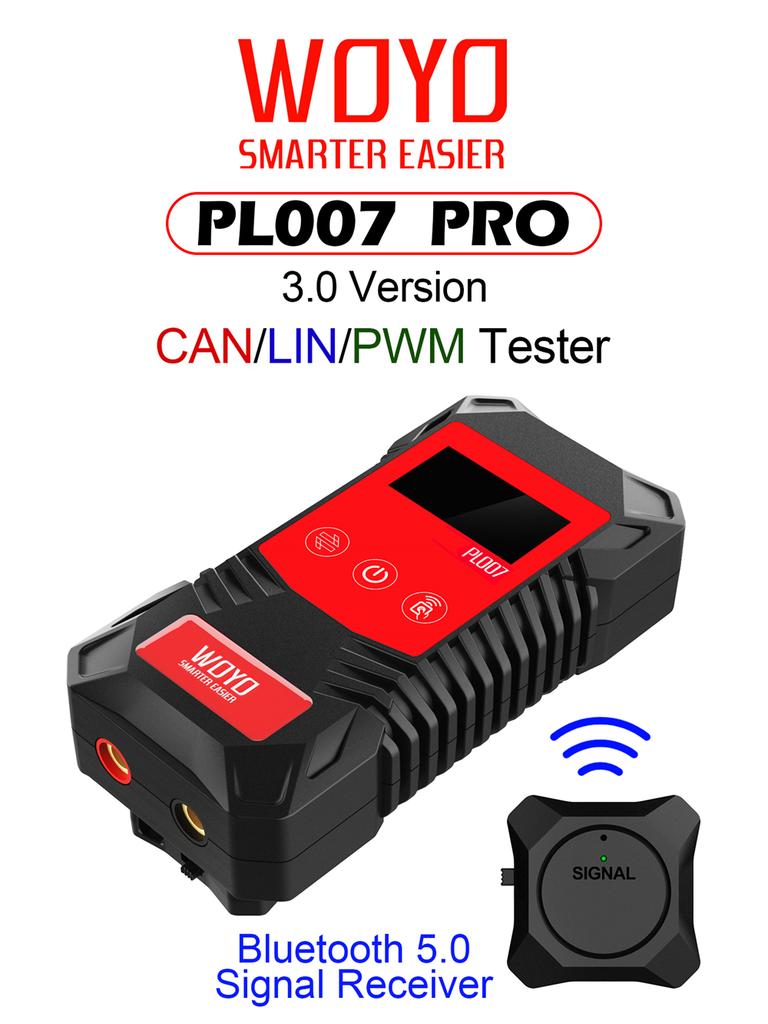 Digital CAN LIN BUS Tester Analyzer PWM Signal Detector with Wireless Receiver