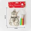 Christmas DIY Cartoon Wooden Easel: Creative Colorful Doodle Board Hanging Decoration
