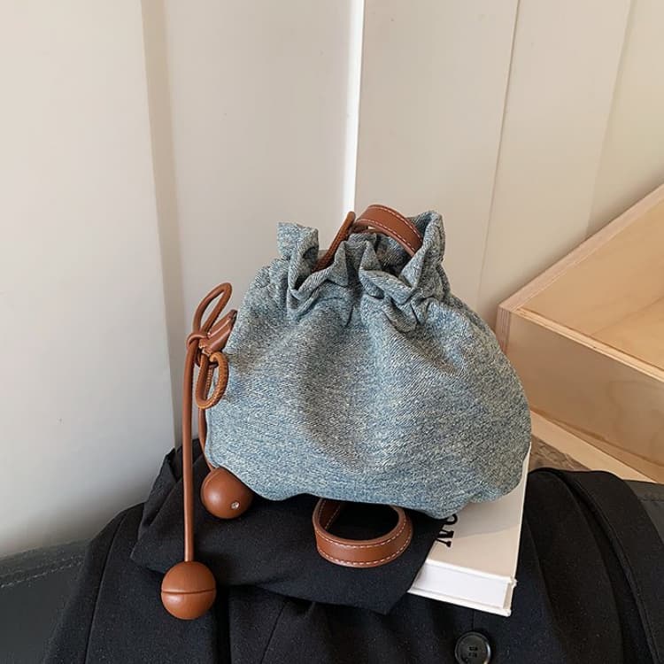 Drawstring lucky bag small bag shoulder messenger women's bag