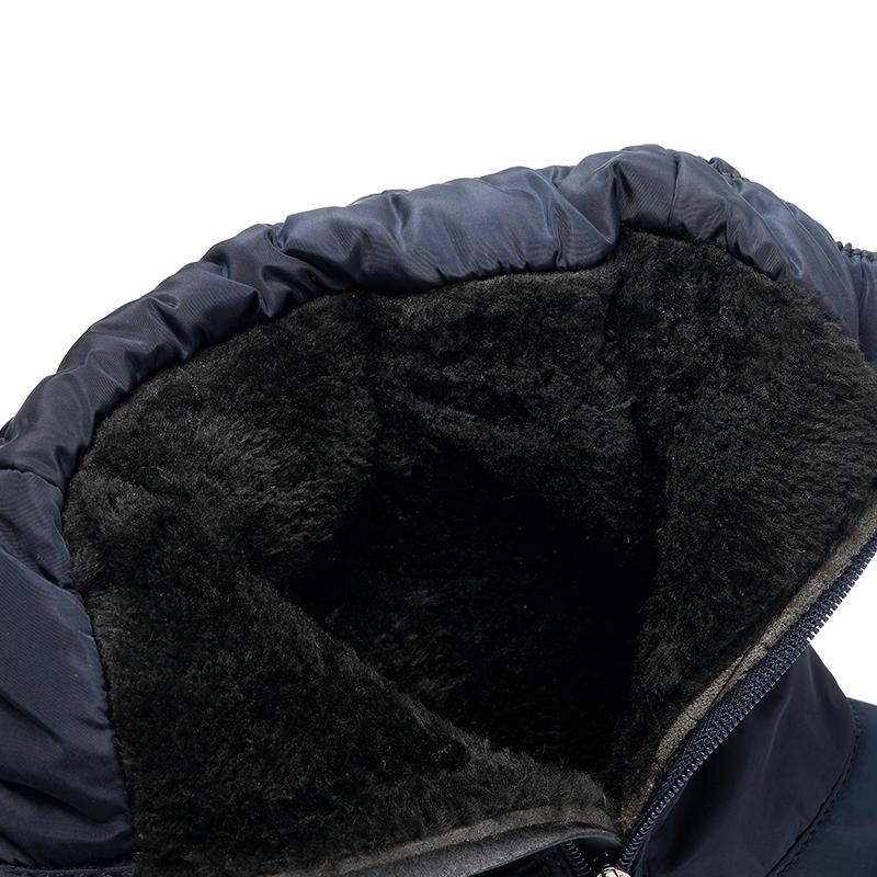 Mode Zip Schnee Stiefel Frauen Mitte Der Wade Winter Schuhe Für Männer Casual Watarproof Plattform Heels Botas