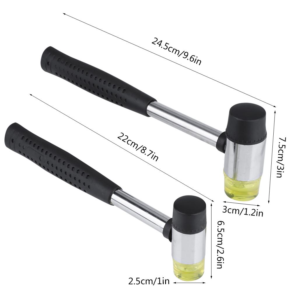 Double Face Plastic Hand Rubber Hammer Leather Tool(25mm 30mm)