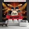 Party Backdrop Flat Cool Drum Photo Booth Background Birthday Party Decor