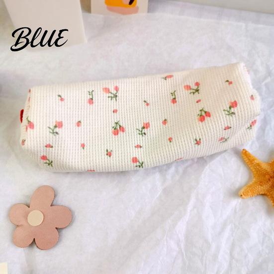 School Supplies Pouch Cute Floral Pencil Case Mini Cotton for Pens Pencils Erasers