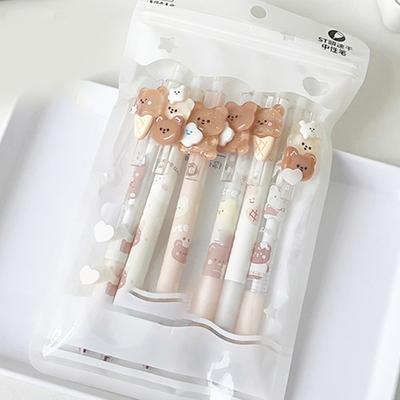 Niedlicher Bär Druckbleistift 0,5 mm Cartoon Automatischer Bleistift Kawaii Druckstift Koreanische Schreibwaren Schule Bürobedarf Kinder Geschenk